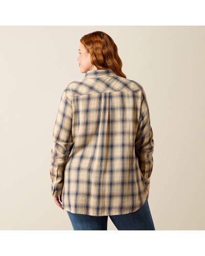 CHEMISE WESTERN AMERICAINE WRANGLER ARIAT STARS AND STRIPES