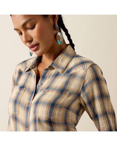 CHEMISE WESTERN AMERICAINE WRANGLER ARIAT STARS AND STRIPES