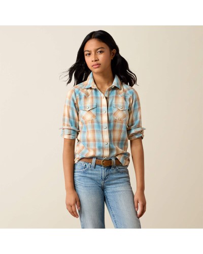 CHEMISE WESTERN AMERICAINE WRANGLER ariat ENFANT STARS AND STRIPES