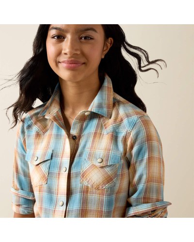 CHEMISE WESTERN AMERICAINE WRANGLER ariat ENFANT STARS AND STRIPES