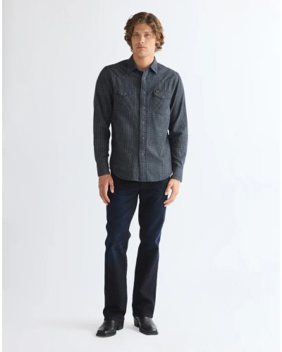 CHEMISE WESTERN AMERICAINE WRANGLER JACK DANIELS STARS AND STRIPES