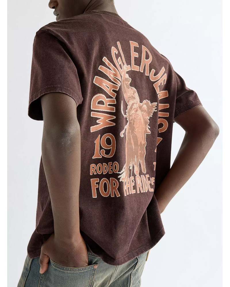 CHEMISE WESTERN AMERICAINE WRANGLER TEE SHIRT STARS AND STRIPES