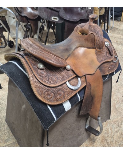SELLE WESTERN OCCASION EQUITATION AMERICAINE USA CONTINENTAL