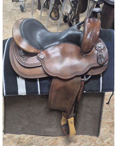 SELLE WESTERN OCCASION EQUITATION AMERICAINE USA CONTINENTAL