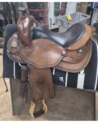 SELLE WESTERN OCCASION EQUITATION AMERICAINE USA CONTINENTAL