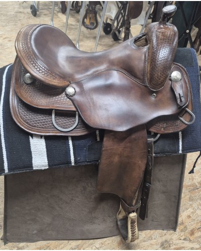 SELLE WESTERN OCCASION EQUITATION AMERICAINE USA CONTINENTAL