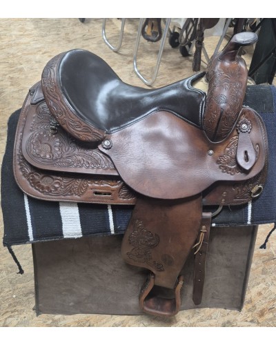 SELLE WESTERN OCCASION EQUITATION AMERICAINE USA CONTINENTAL