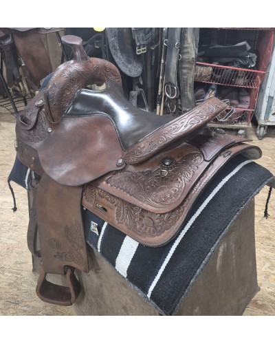 SELLE WESTERN OCCASION EQUITATION AMERICAINE USA CONTINENTAL