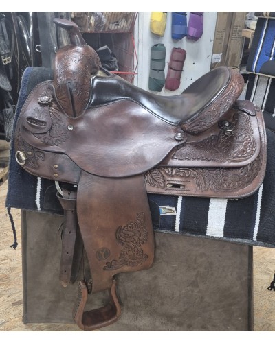 SELLE WESTERN OCCASION EQUITATION AMERICAINE USA CONTINENTAL