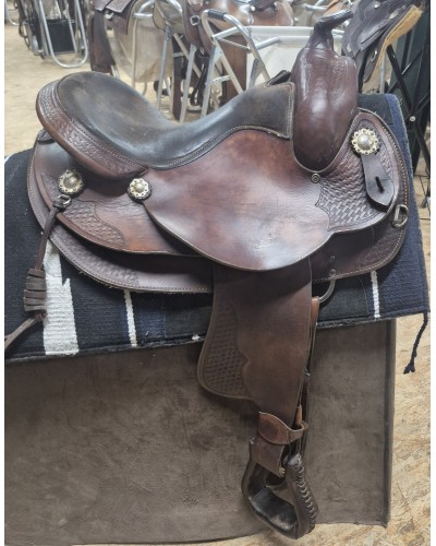 SELLE WESTERN OCCASION EQUITATION AMERICAINE USA CONTINENTAL