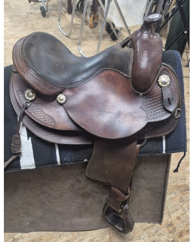 SELLE WESTERN OCCASION EQUITATION AMERICAINE USA CONTINENTAL
