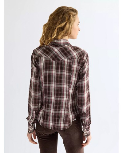 CHEMISE WESTERN AMERICAINE WRANGLER JACK DANIELS STARS AND STRIPES