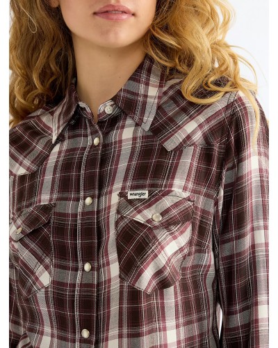 CHEMISE WESTERN AMERICAINE WRANGLER JACK DANIELS STARS AND STRIPES
