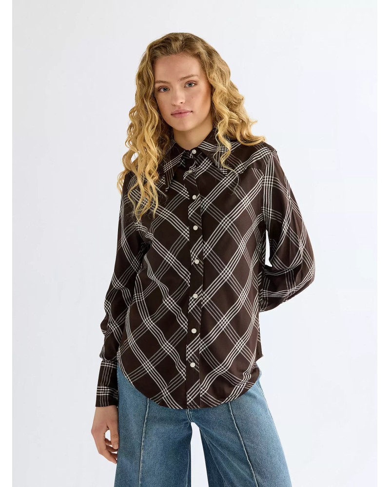CHEMISE WESTERN AMERICAINE WRANGLER JACK DANIELS STARS AND STRIPES