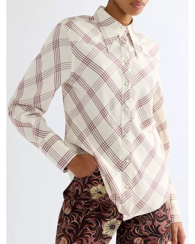 CHEMISE WESTERN AMERICAINE WRANGLER JACK DANIELS STARS AND STRIPES