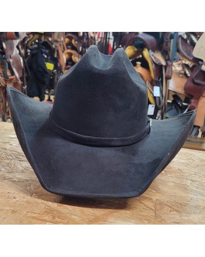 Chapeau Cowboy Feutre Large Bord - Homme Femme, Style Western - Pour équitation, Fête, Déguisement - Bandeau Taureau