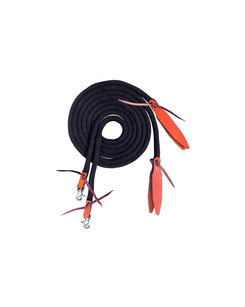 Rênes Showman Tressées Cuir Brut, Couleur Sarcelle, Avec Poppers Cuir