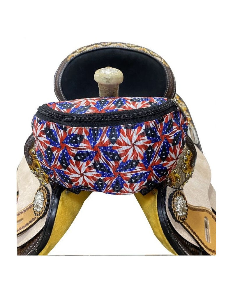 sacoche cuir bagagerie western selle américaine