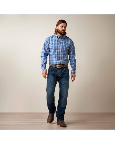 CHEMISE WESTERN AMERICAINE WRANGLER JACK DANIELS STARS AND STRIPES