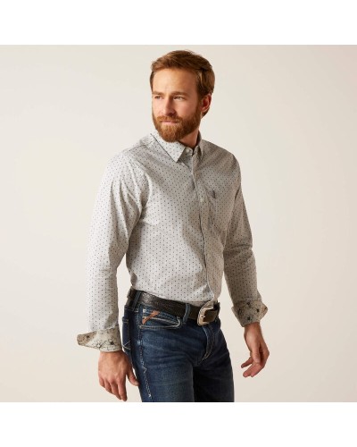 CHEMISE WESTERN AMERICAINE WRANGLER JACK DANIELS STARS AND STRIPES