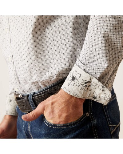 CHEMISE WESTERN AMERICAINE WRANGLER JACK DANIELS STARS AND STRIPES