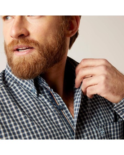 CHEMISE WESTERN AMERICAINE WRANGLER JACK DANIELS STARS AND STRIPES