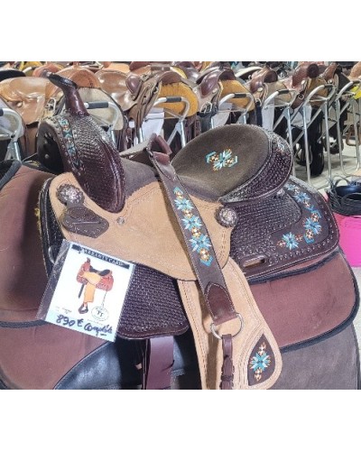 selle équitation western Hwest barrel compétition wade reining roping Pools west coast lakota denver DOUBLE S