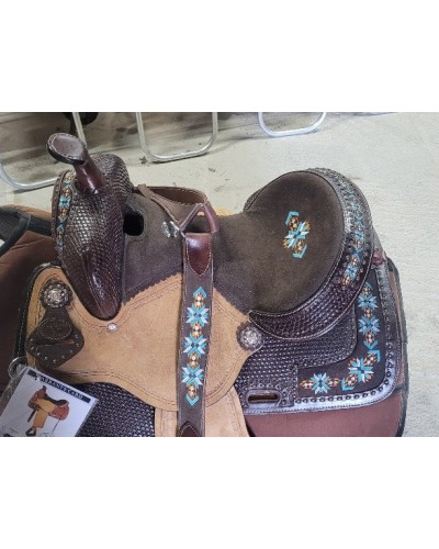 selle équitation western Hwest barrel compétition wade reining roping Pools west coast lakota denver DOUBLE S