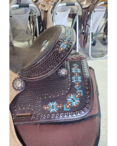 selle équitation western Hwest barrel compétition wade reining roping Pools west coast lakota denver DOUBLE S