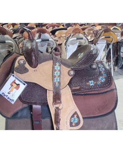 selle équitation western Hwest barrel compétition wade reining roping Pools west coast lakota denver DOUBLE S