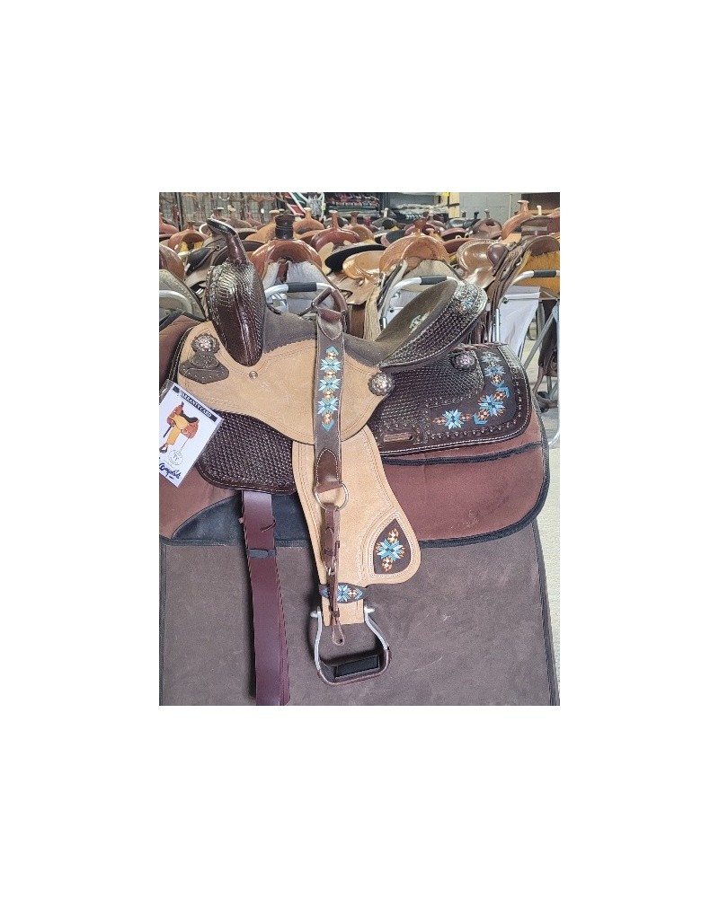 selle équitation western Hwest barrel compétition wade reining roping Pools west coast lakota denver DOUBLE S