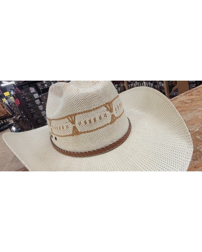 CHAPEAU PAILLE FEUTRE CUIR COWBOY RANCH EQUITATION WESTERN COUNTRY