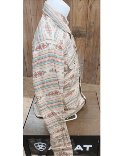 CHEMISE WESTERN AMERICAINE WRANGLER JACK DANIELS STARS AND STRIPES