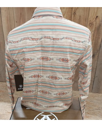 CHEMISE WESTERN AMERICAINE WRANGLER JACK DANIELS STARS AND STRIPES