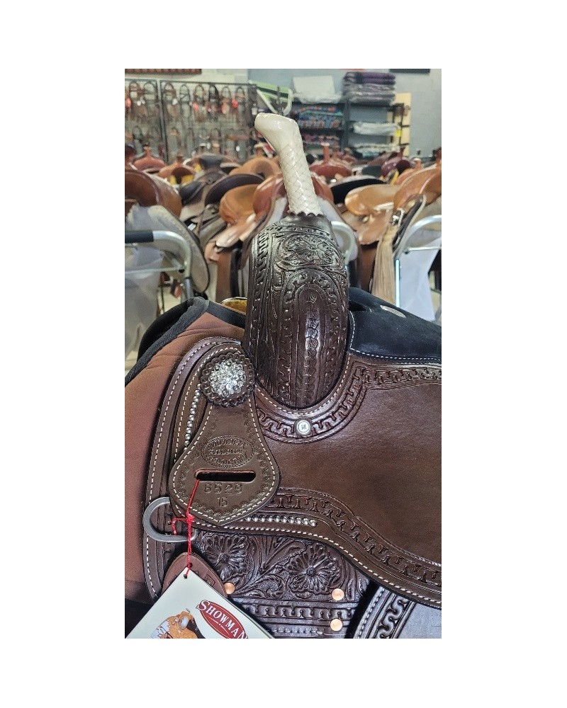 selle équitation western barrel compétition showman USA continental