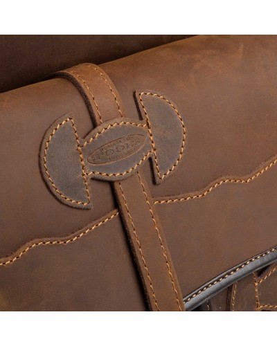 sacoche cuir bagagerie western selle américaine TOUGH ONE