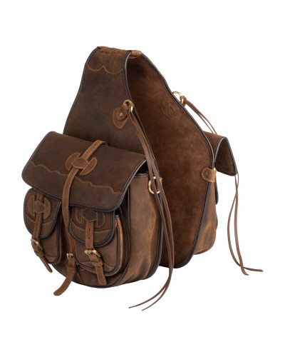 sacoche cuir bagagerie western selle américaine TOUGH ONE