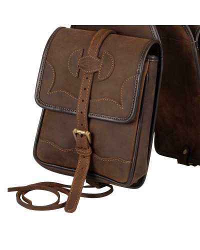 sacoche cuir bagagerie western selle américaine TOUGH ONE