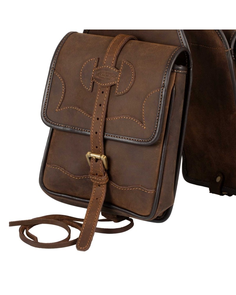 Sacoche De Selle Western En Cuir Ridex - Fait Main - Inde - Neuf