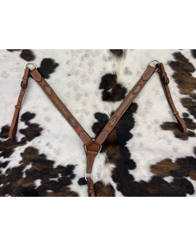 COLLIER DE CHASSE WESTERN AMERICAIN TRAVAIL POOLS LAKOTA WEST COAST H WEST