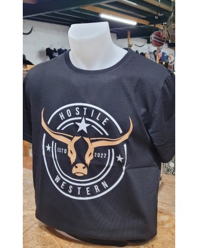 TEE SHIRT AMERICAIN EQUITATION WESTERN FASHION HOSTILE WESTERN