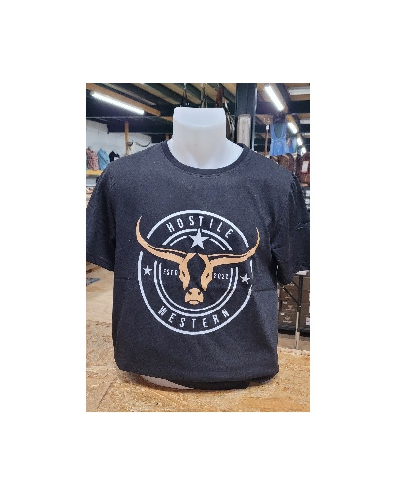 TEE SHIRT AMERICAIN EQUITATION WESTERN FASHION HOSTILE WESTERN