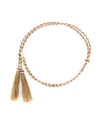 JUGULAIRE CRIN DE CHEVAL TRESSE