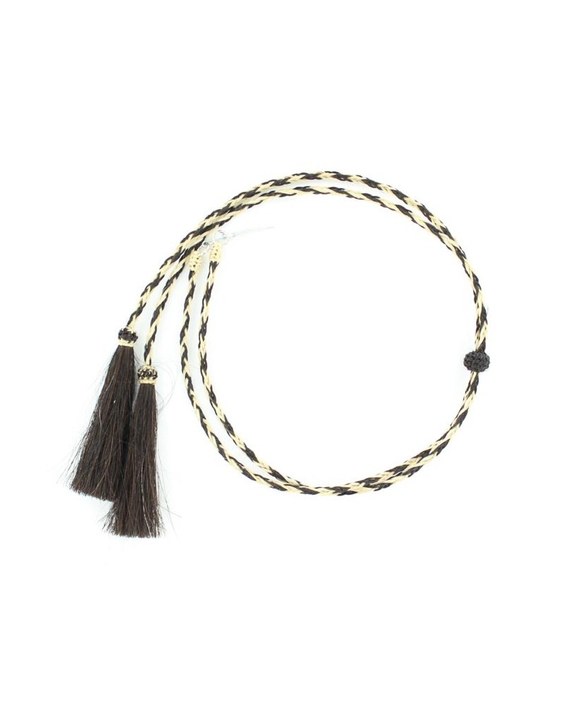 JUGULAIRE CRIN DE CHEVAL TRESSE