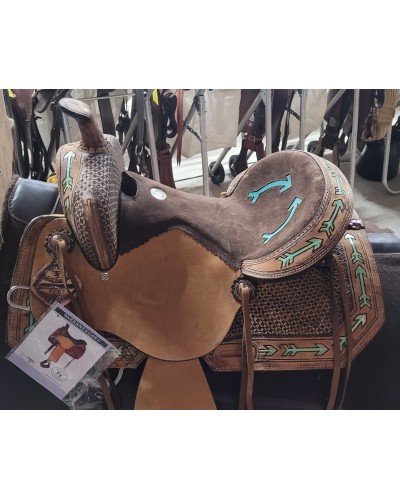 selle équitation western Hwest barrel compétition wade reining roping Pools west coast lakota denver DOUBLE S