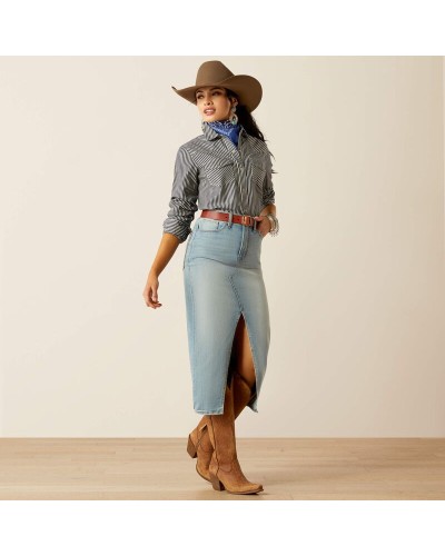 CHEMISE WESTERN AMERICAINE WRANGLER JACK DANIELS STARS AND STRIPES