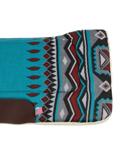 TAPIS WESTERN CHEVAL EQUITATION QUARTER HORSE BURIONI LAINE VIERGE