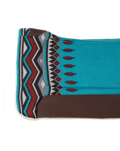 TAPIS WESTERN CHEVAL EQUITATION QUARTER HORSE BURIONI LAINE VIERGE