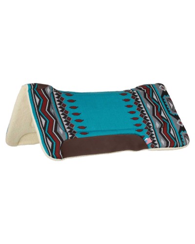 TAPIS WESTERN CHEVAL EQUITATION QUARTER HORSE BURIONI LAINE VIERGE