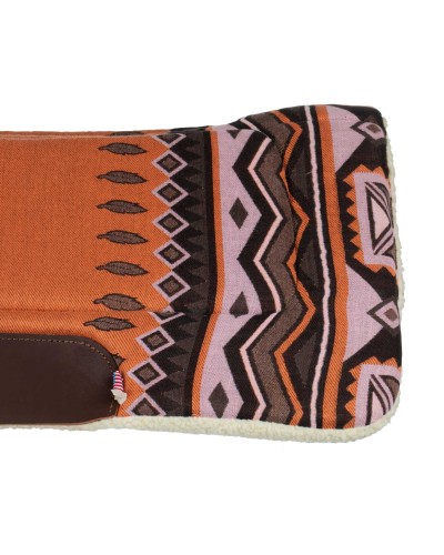 TAPIS WESTERN CHEVAL EQUITATION QUARTER HORSE BURIONI LAINE VIERGE